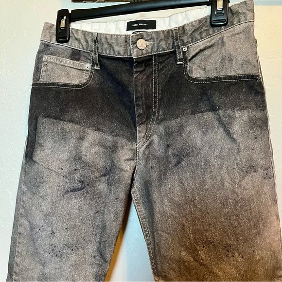 ISABEL MARANT Valone Serge Poliakoff ANTHRACITE Jeans Sz 36 US 4 Very RARE - Picture 9 of 12
